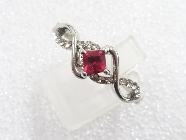 COLORED STONE FASHION RING / JP SIZE 24